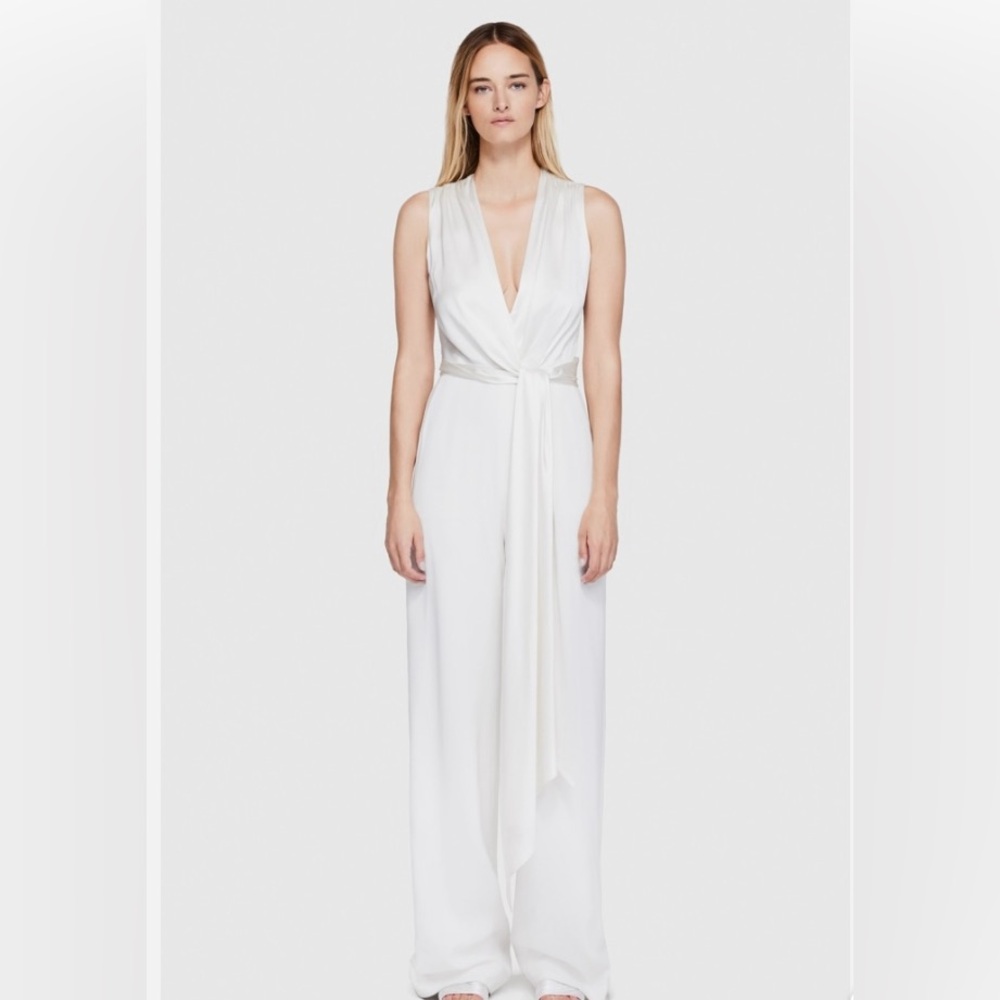 NWT Jonathan Simkhai white jumpsuit size 2.